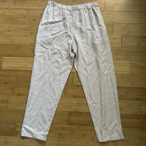 Toofan Womens Tencel Light Pink Relaxed Pants‎ Elastic Waist SEE MEASUREMENTS